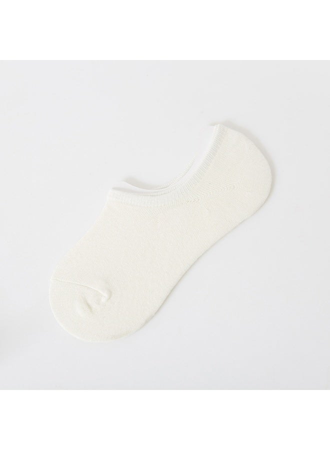 No-Show Socks for Women, Cotton Blend Non-Slip Low Cut Socks, Black White Gray, 6 Pairs - Image 4